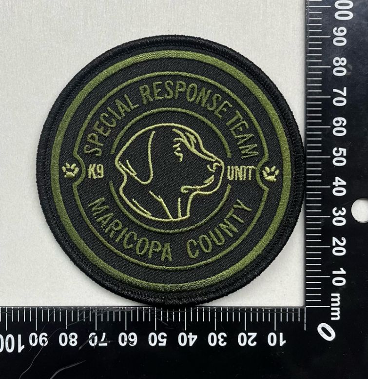 MARICOPA COUNTY SHERIFF'S OFFICE, MCSO K9 SRT SHOULDER PATCH - VELCRO.